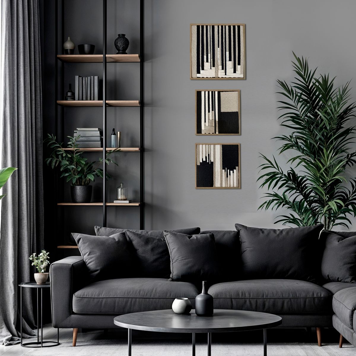 TEJICORP - juego de Cuadros Astrid - lienzos trenzados con hilos de algodón