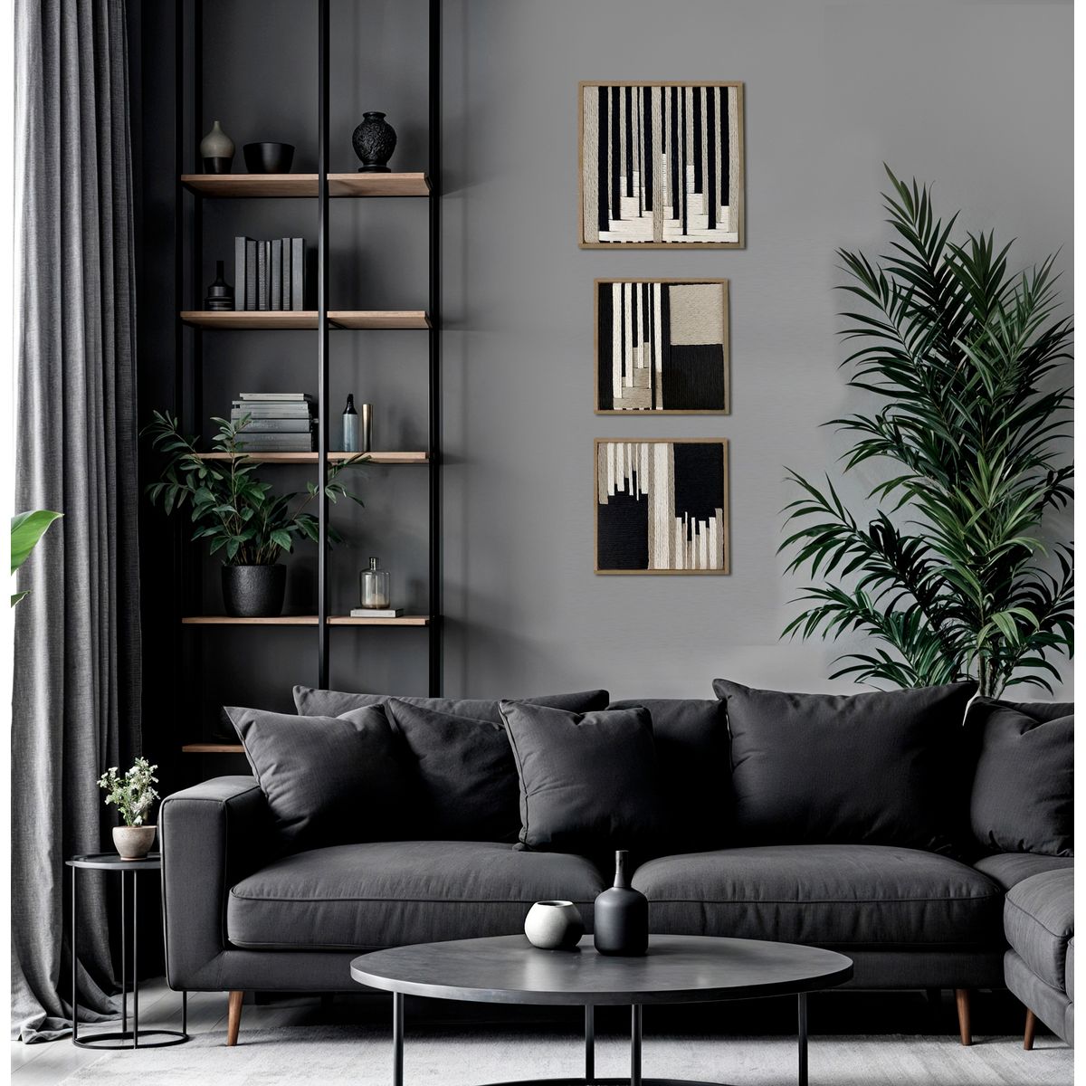 TEJICORP - juego de Cuadros Astrid - lienzos trenzados con hilos de algodón