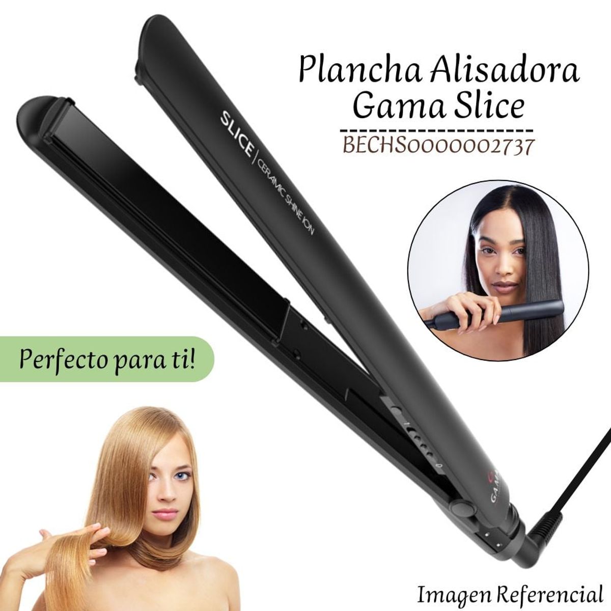 GAMA - Plancha Alisadora de Cabello Slice Gama 2737