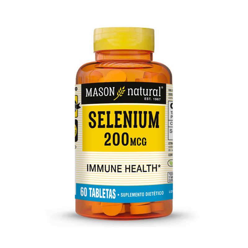 MASON NATURAL - Selenio 200 MCG - Mason Natural - 60 Tabletas