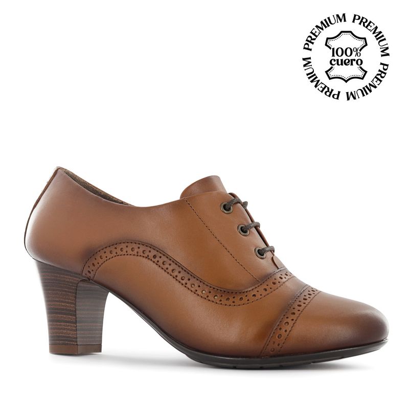 ECCO - Zapatos Oxford Mujer Ecco Arona05 Toffee Cuero Natural