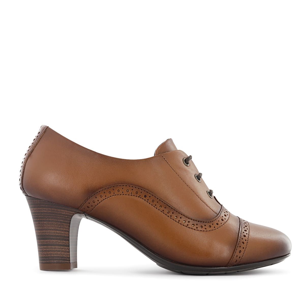 ECCO - Zapatos Oxford Mujer Ecco Arona05 Toffee Cuero Natural