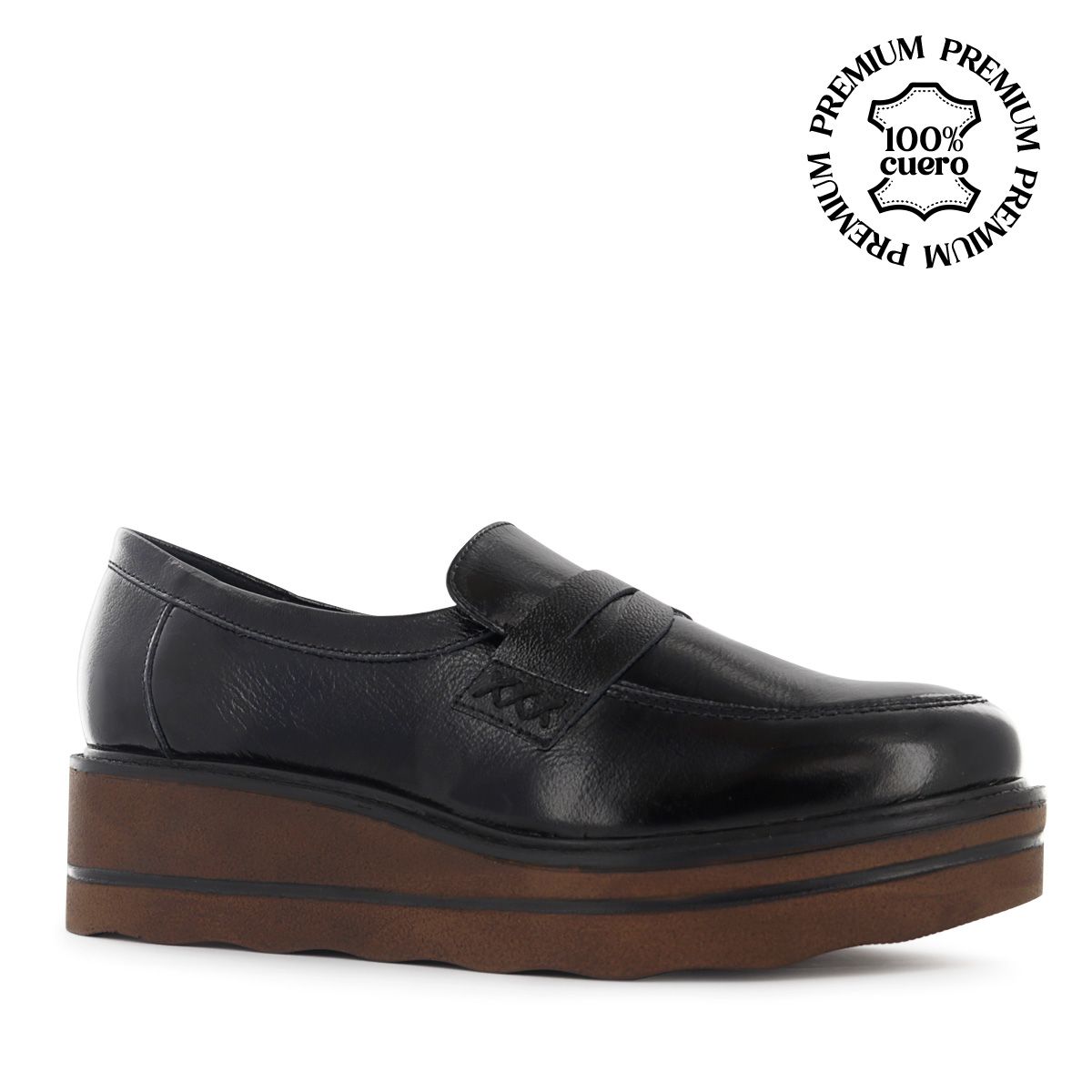 ECCO - Mocasines Mujer Ecco Luanna05 Negro Cuero Charol