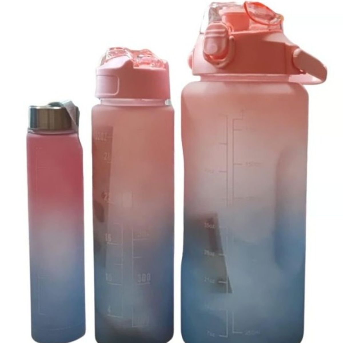 GENERICO - Set de 3 tomatodos motivacional trio deportivo+ stickers rosado