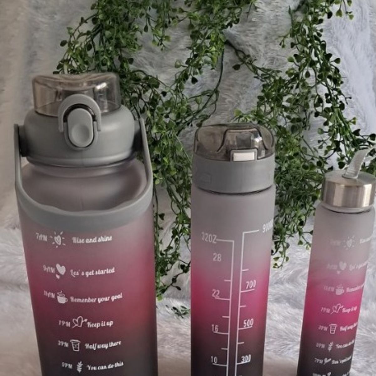 GENERICO - Set de 3 tomatodos motivacional trio deportivo+ stickers plomo