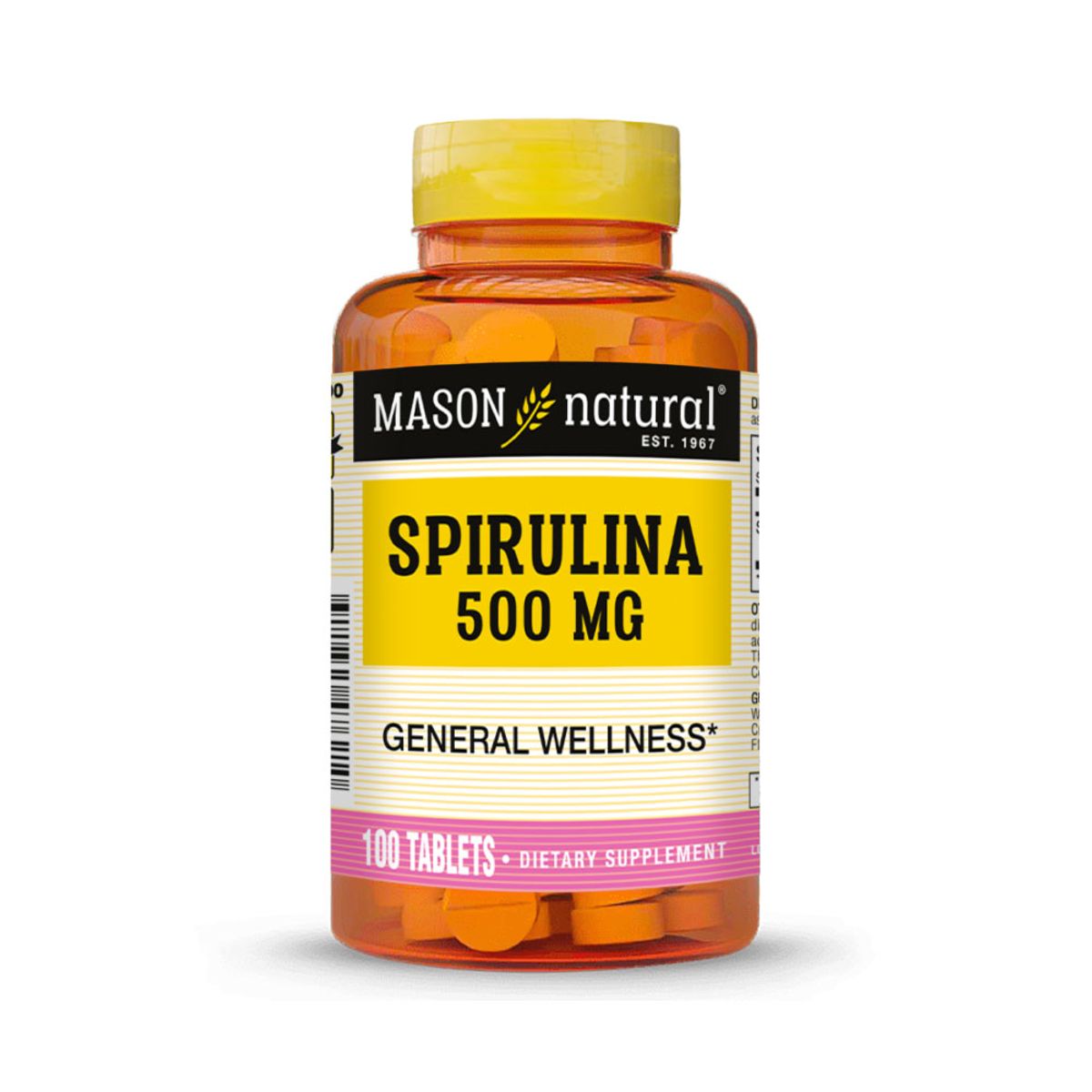 MASON NATURAL - Espirulina 500 MG - Mason Natural -100 Tabletas