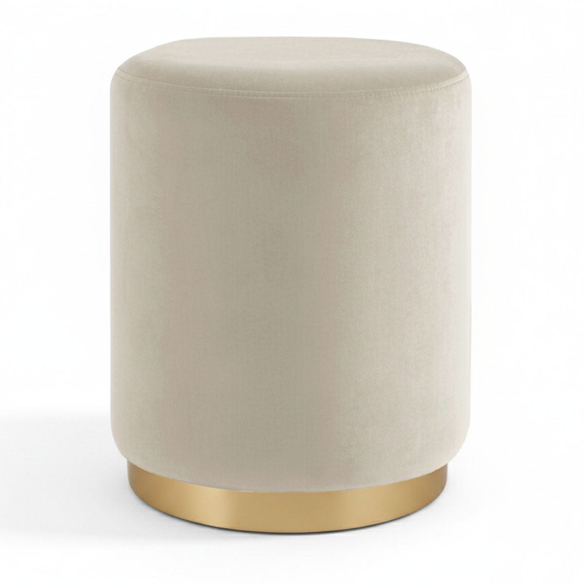 GENERICO - PUFF KARL GOLD BEIGE REDONDO