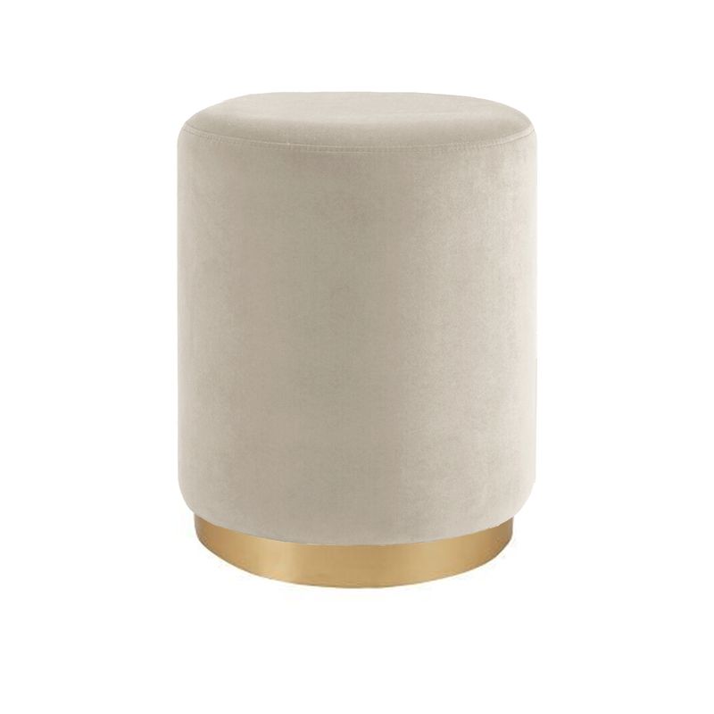 GENERICO - PUFF KARL GOLD BEIGE REDONDO
