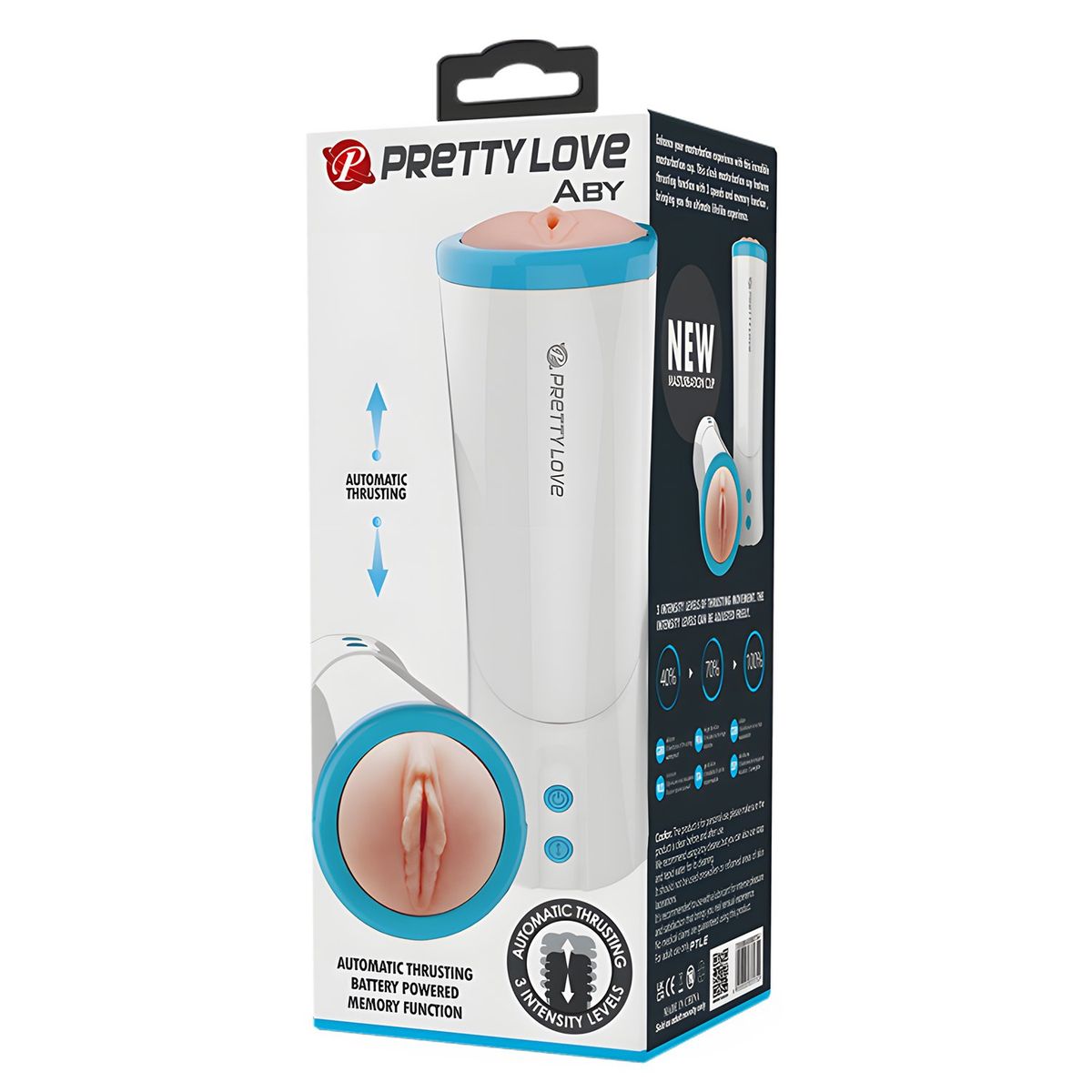 PRETTY LOVE - Masturbador Automático Aby Empuje Vulva Realista Ultra Suave