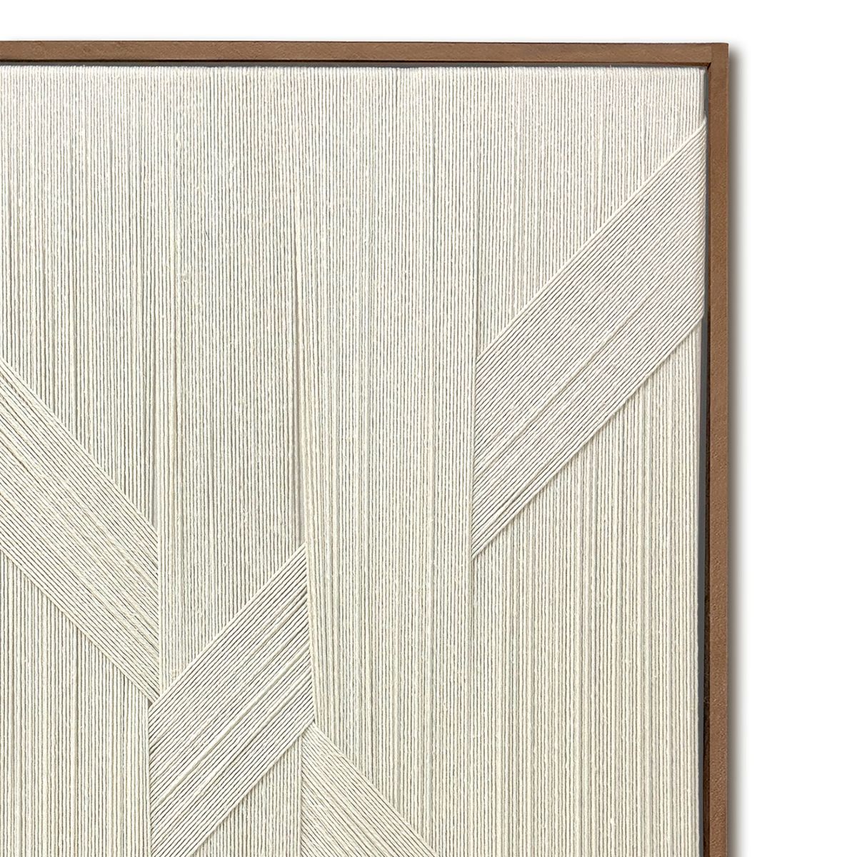 TEJICORP - Cuadro Freya garlic lienzo trenzado con hilos de algodón