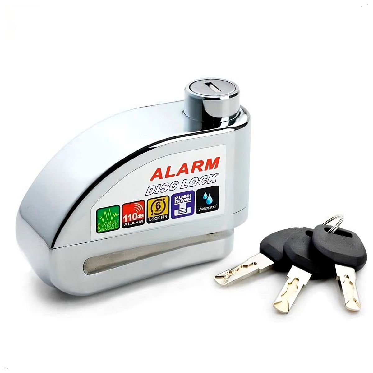 KMASTER - Candado de Disco pesado para moto Alarma Kmaster Motocicleta Bicicleta