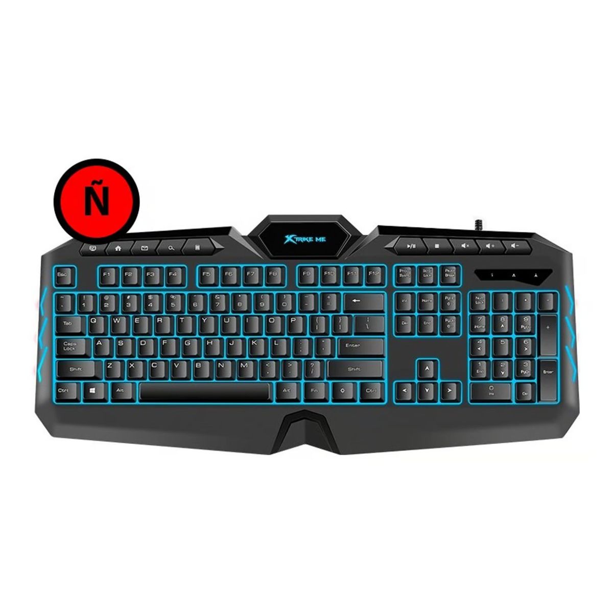 XTRIKE ME - Teclado Gamer RGB Membrana 7 Colores 114 Teclas Xtrike Me KB-509