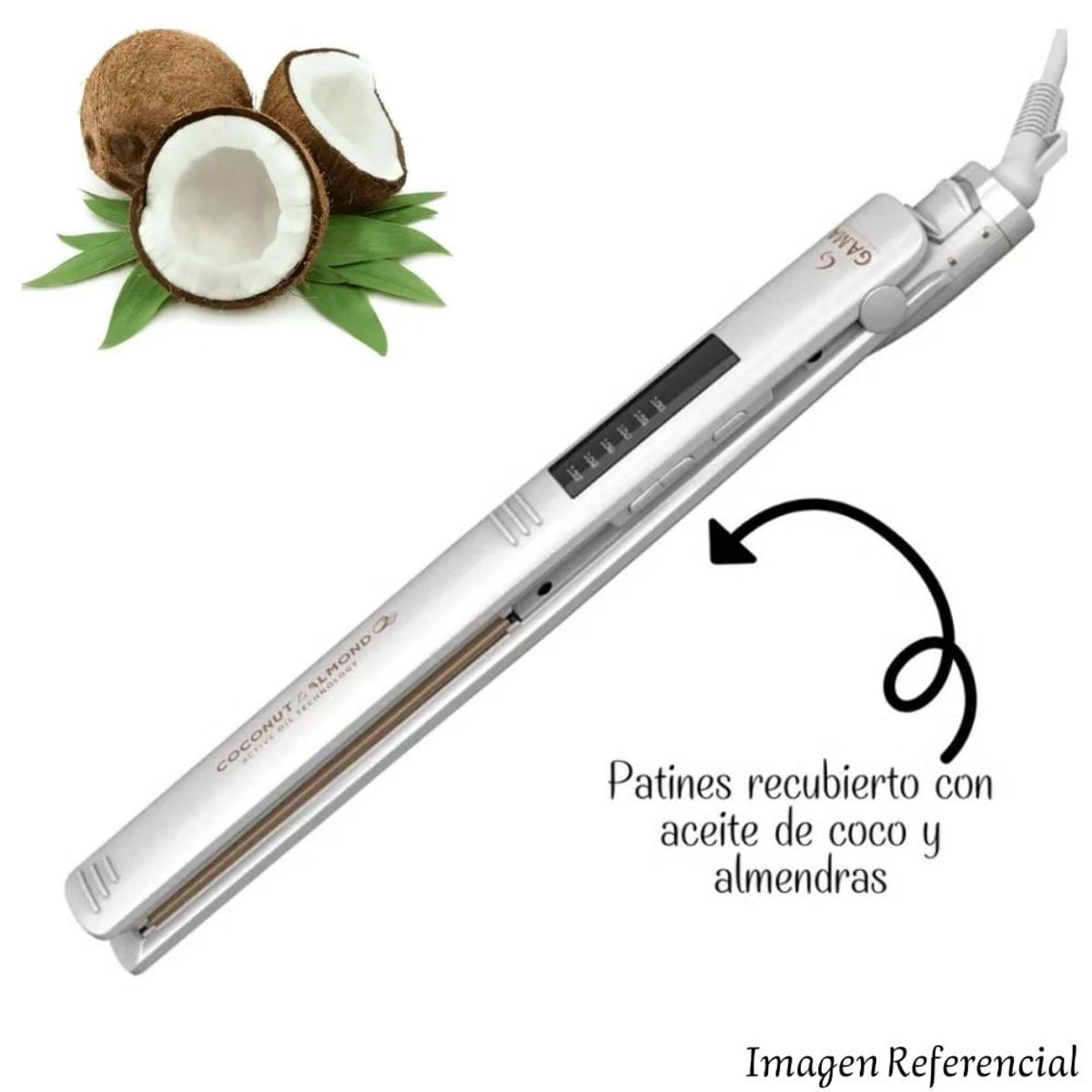 GAMA - Plancha Alisadora Gama Coconut & Almond Led 230°C-450°F