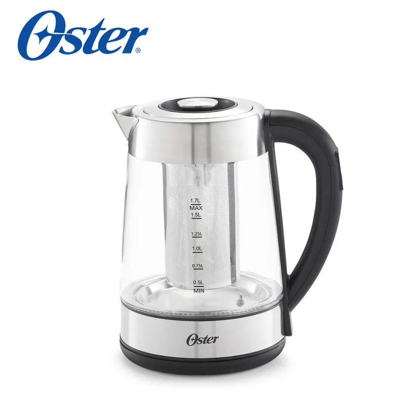 OSTER - Hervidor de vidrio OSTER con infusor de té BVSTKT8990