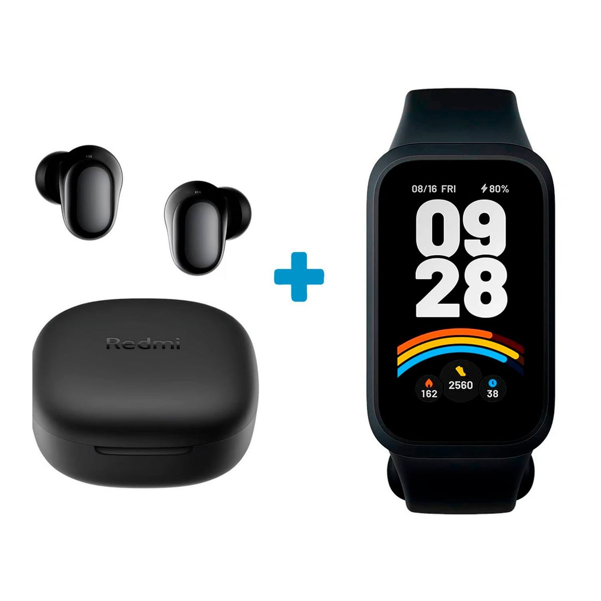 XIAOMI - Audífonos Xiaomi Redmi Buds 6 Play Negro + Band 9 Active Negro