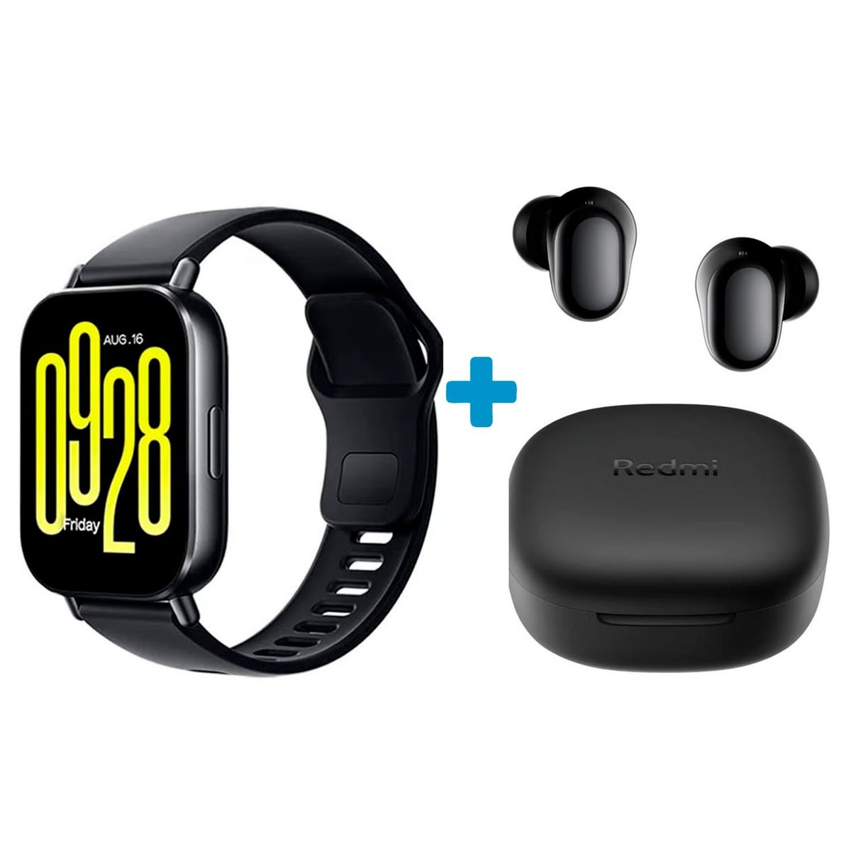 XIAOMI - Audífonos Xiaomi Redmi Buds 6 Play Negro + Redmi Watch 5 Active