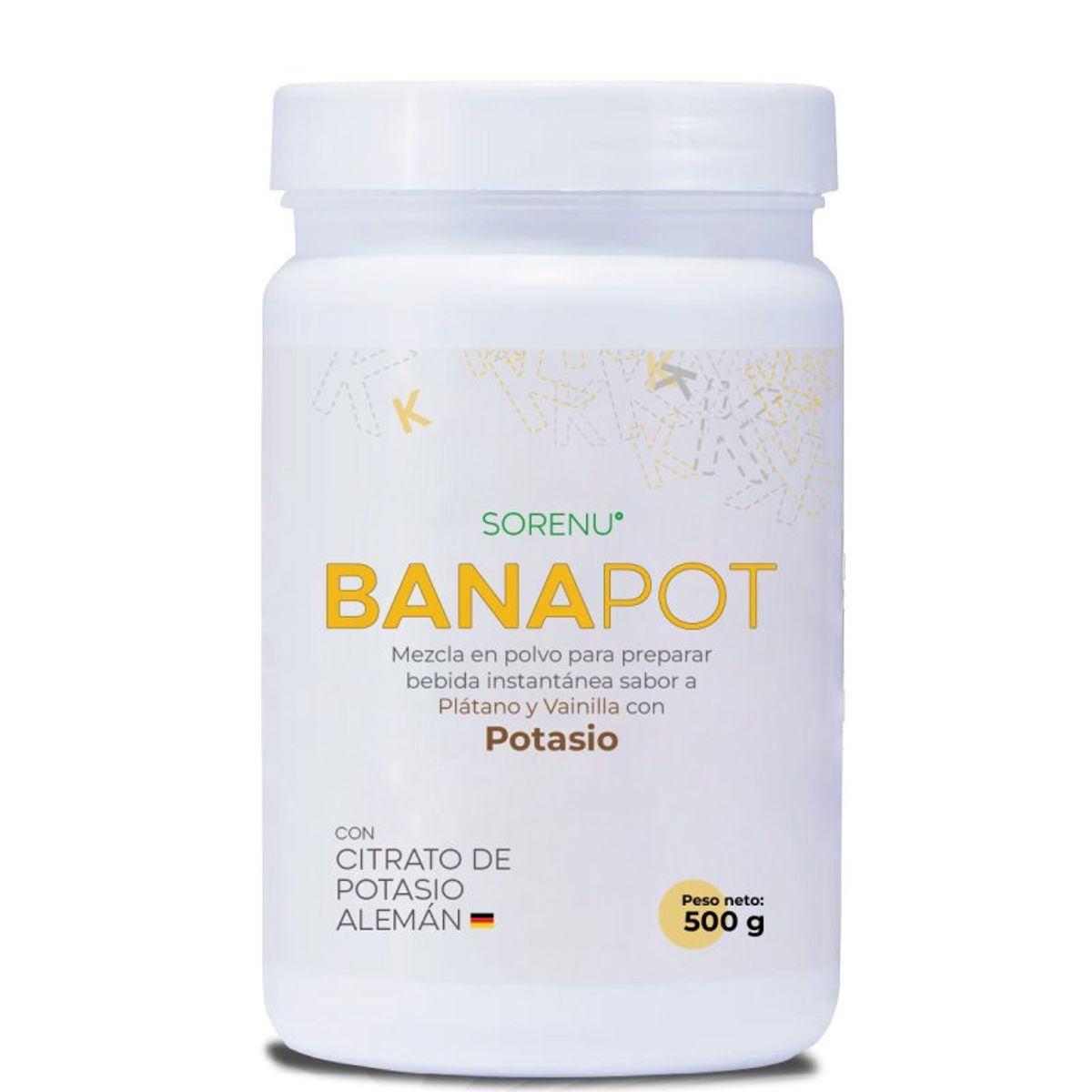 SORENU - Banapot, Citrato de Potasio x 500 g - Sorenu