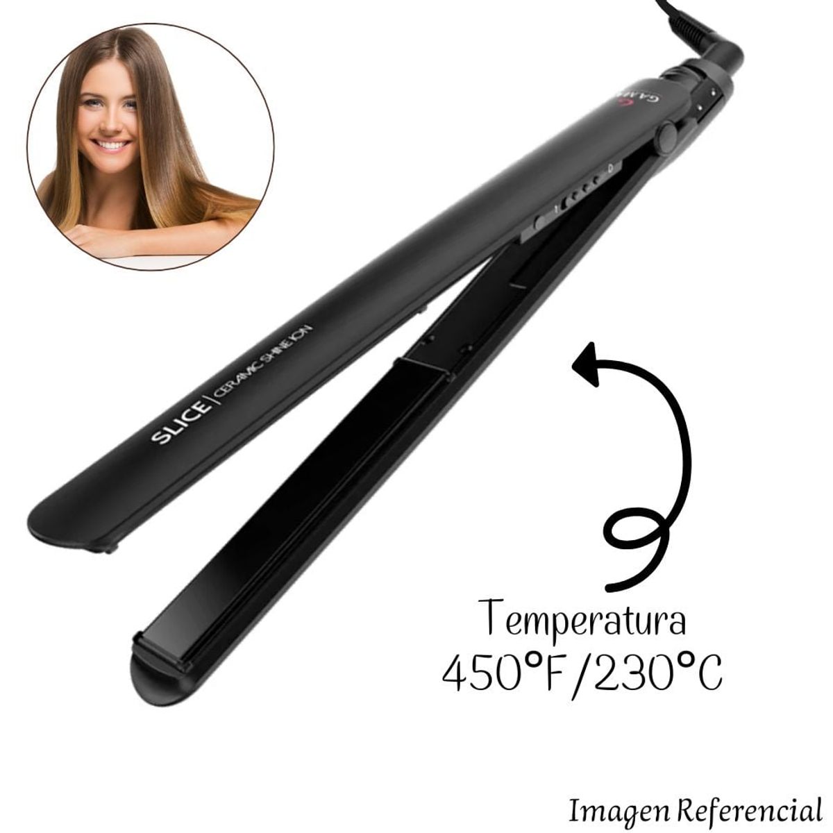 GENERICO - Plancha Alisadora de Cabello Slice Gama 2737