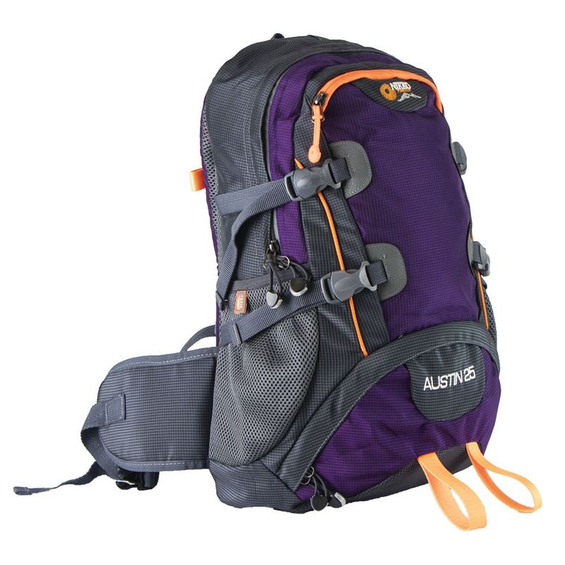 GENERICO - Mochila Outdoor Austin 25L Trekking Hikking Morado