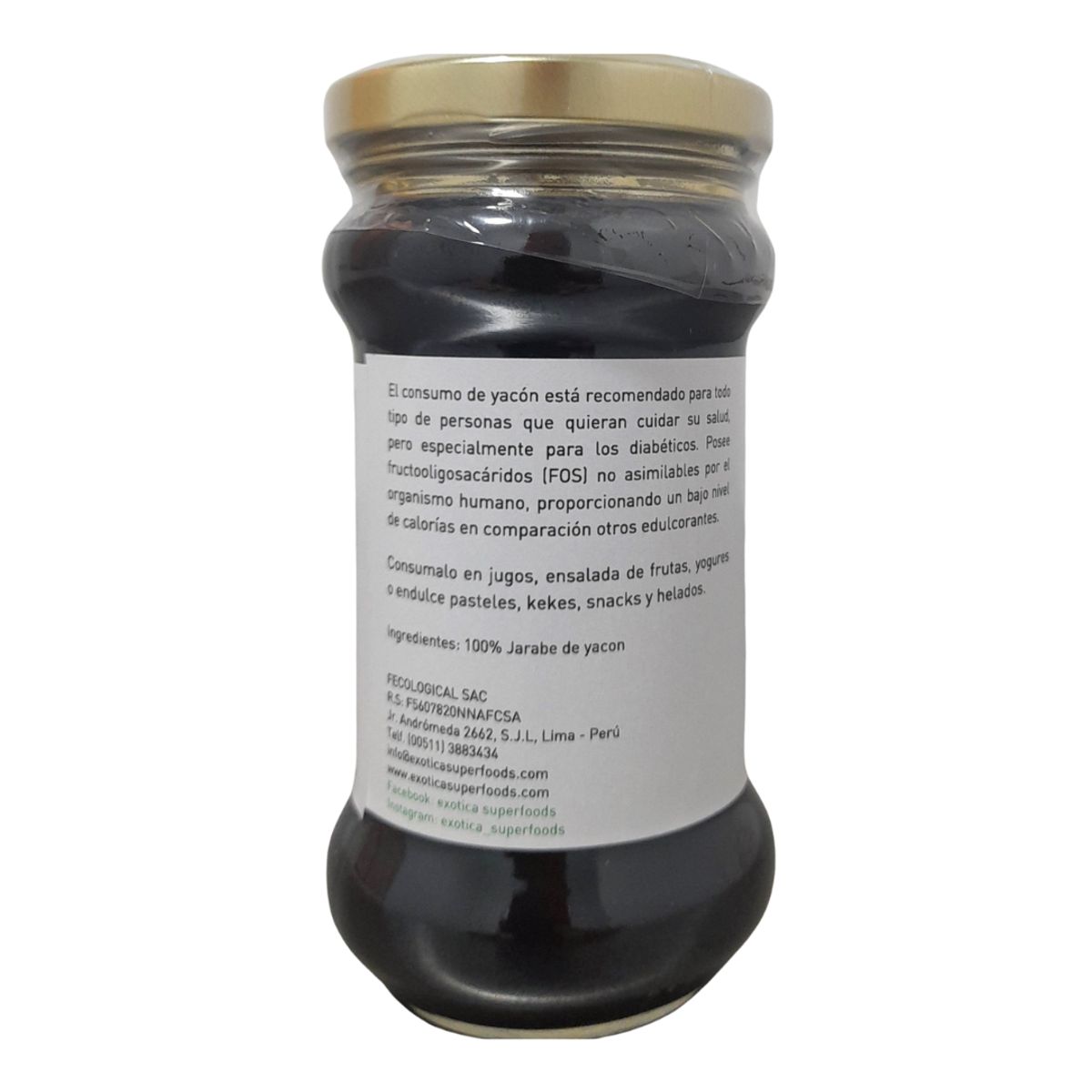 EXOTICA - Jarabe De Yacón Organico x 250 gr