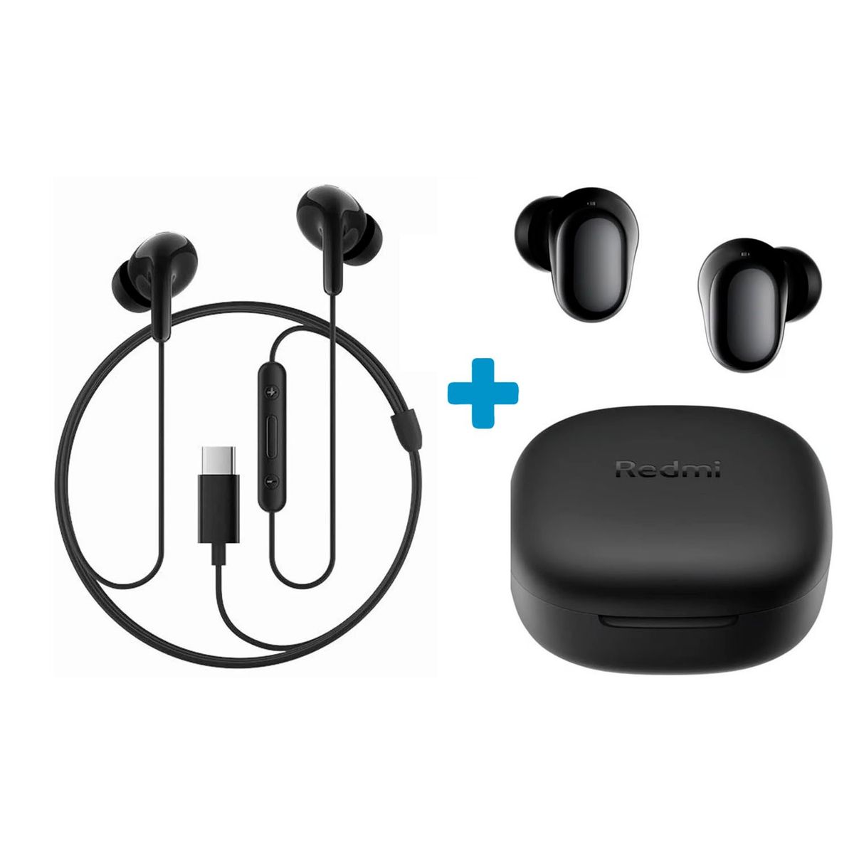 XIAOMI - Audífonos Xiaomi Redmi Buds 6 Play Negro + Audifono Xiaomi Tipo C