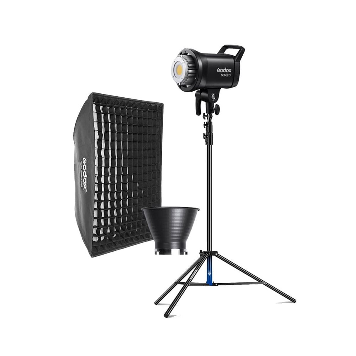 GODOX - Luz Continua Godox SL60IID + Parante + Softbox FW70100