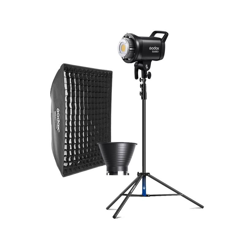GODOX - Luz Continua Godox SL60IID + Parante + Softbox FW70100