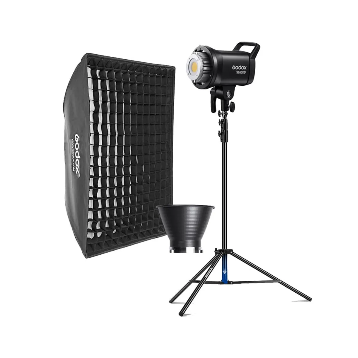 GODOX - Luz Continua Godox SL60IID + Parante + Softbox FW80120