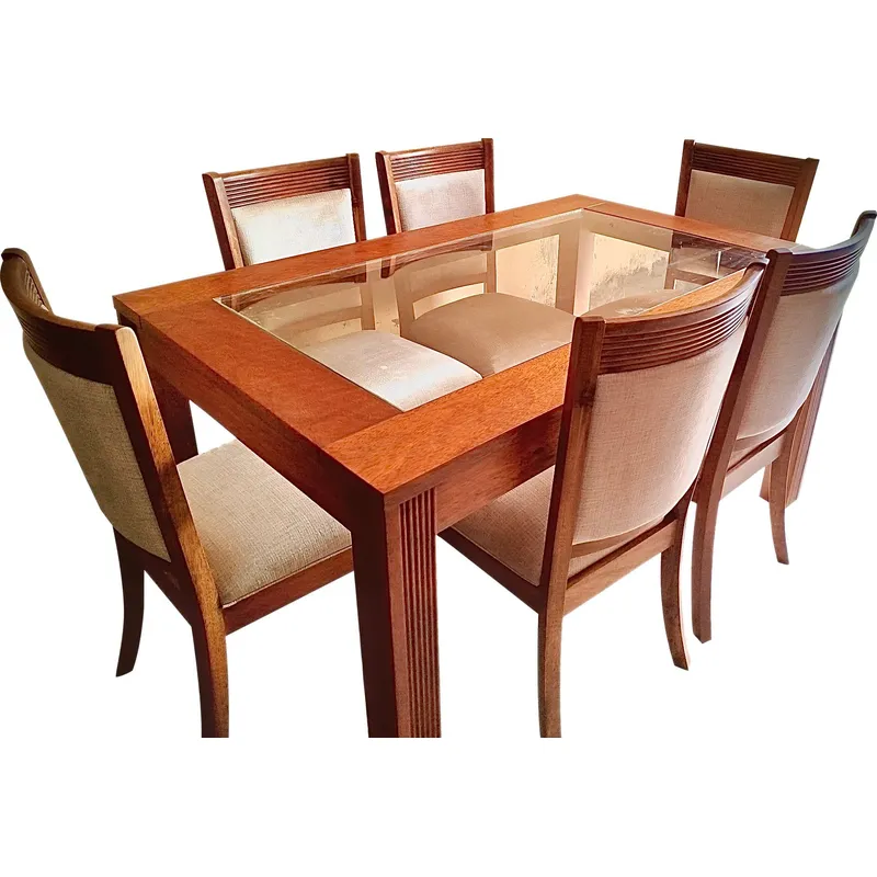 STIL NOVO - JUEGO COMEDOR 6 SILLAS CATALEYA BEIGE