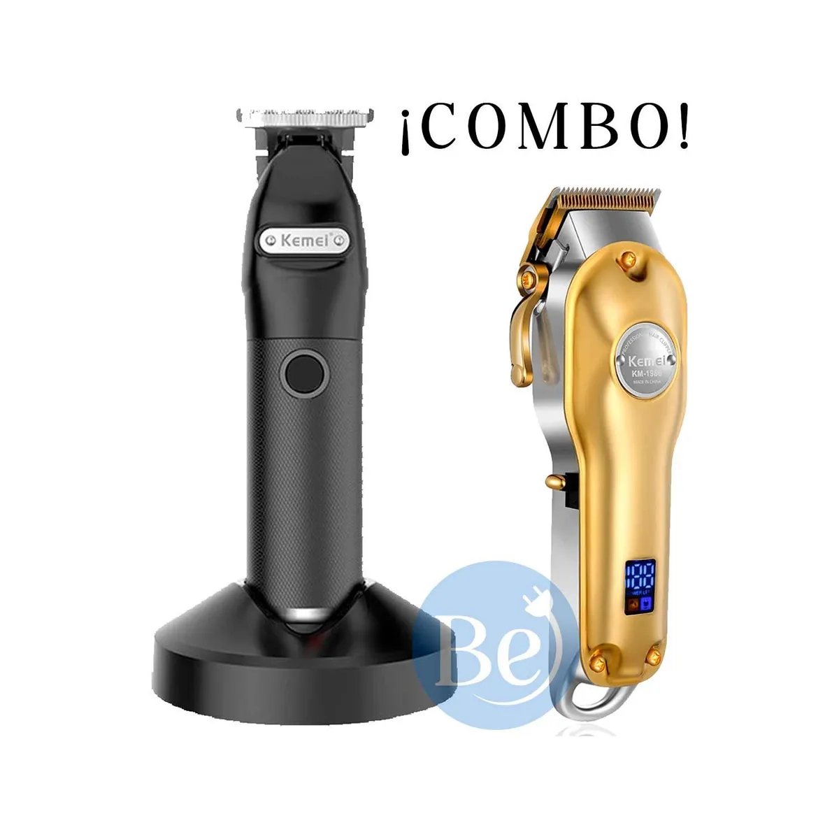 KEMEI - Combo Kemei Cortadora KM-1986 y Trimmer KM-1753
