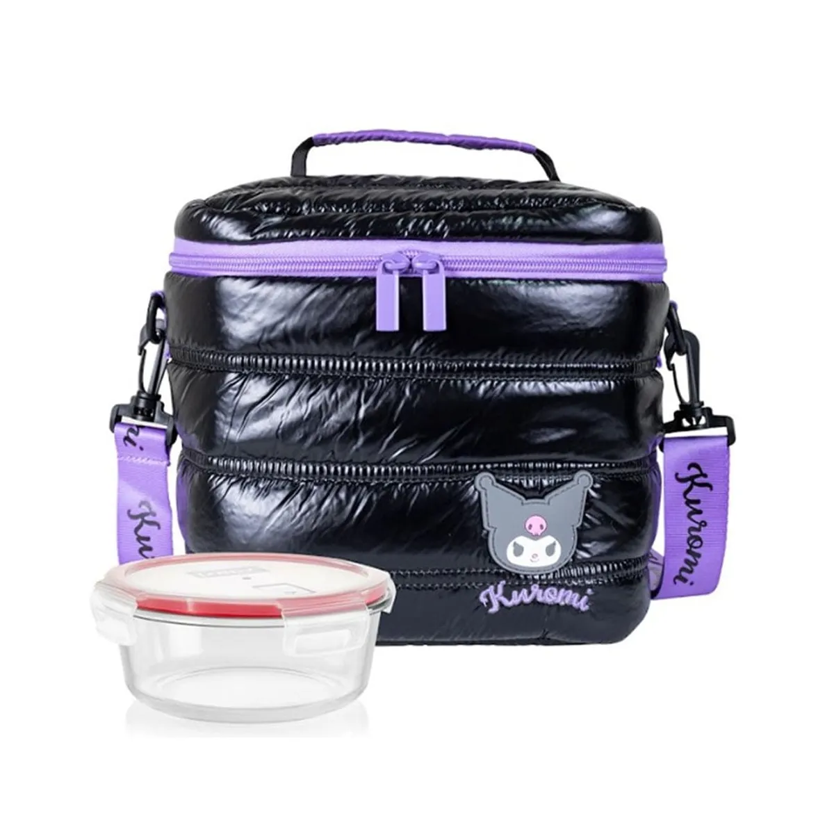 SCOOL - Lonchera Kuromi Scool Termica Negro+Taper - 300427