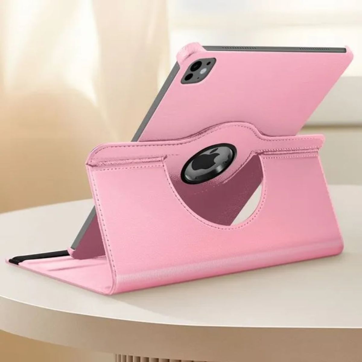 FUNDAANTIGOLPES - Funda Giratoria para IPAD PRO 11" 2024 Rosado