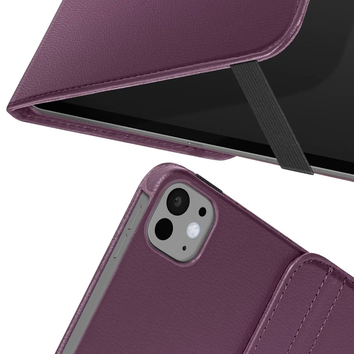 FUNDAANTIGOLPES - Funda Giratoria para IPAD PRO 11" 2024 Morado