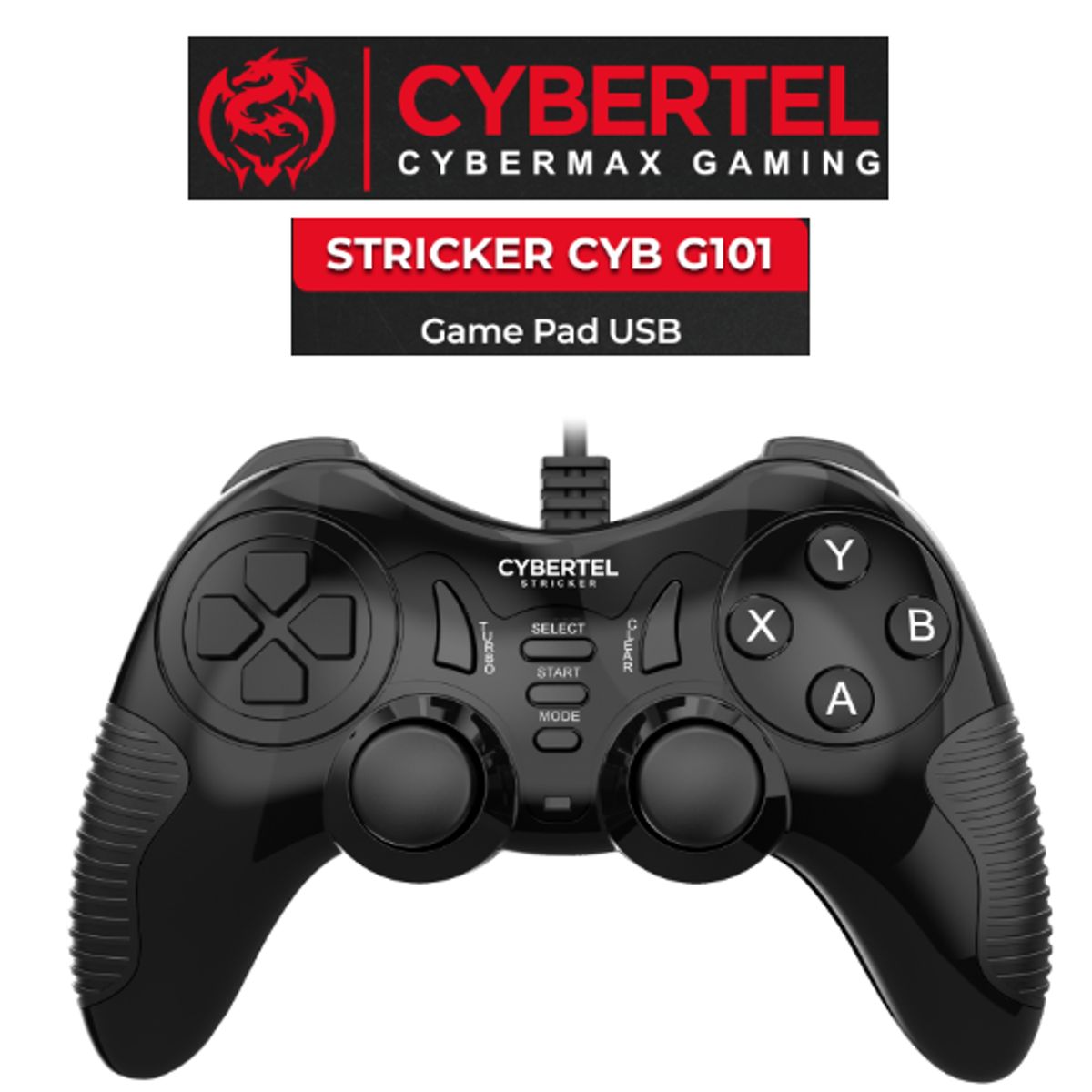 CYBERTEL - Mando Gamepad STRICKER CYB G101 USB CYBERTEL