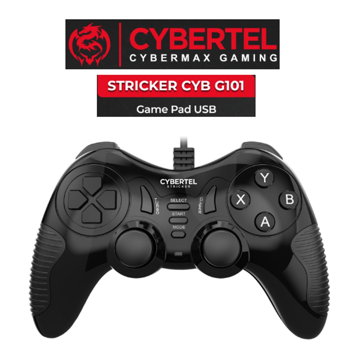 CYBERTEL - Mando Gamepad STRICKER CYB G101 USB CYBERTEL