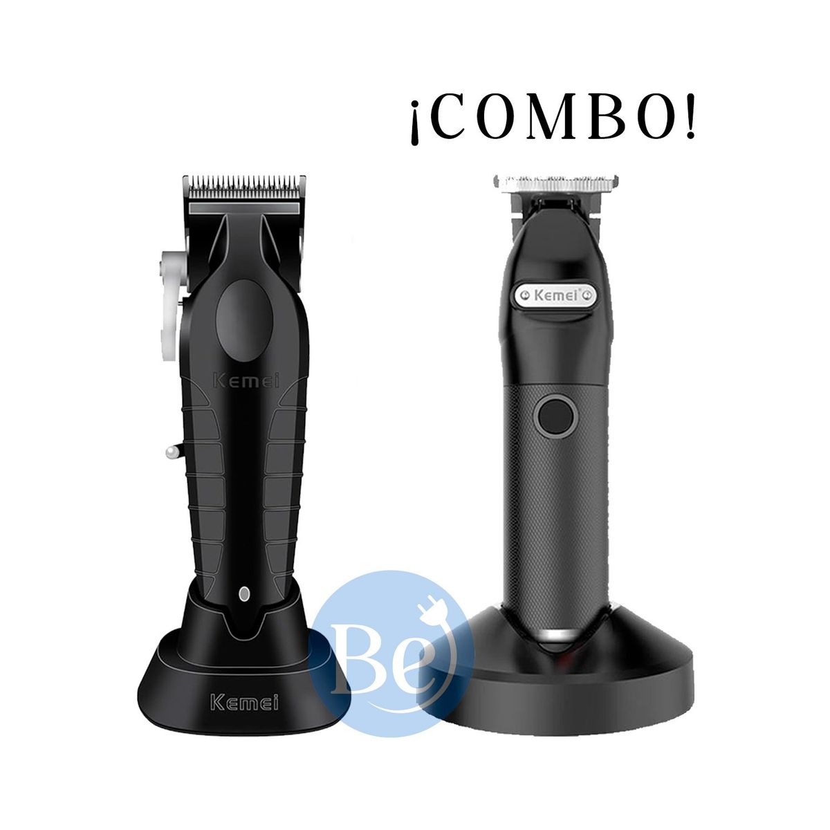 KEMEI - Combo Kemei Cortadora KM-2296 y Trimmer KM-1753