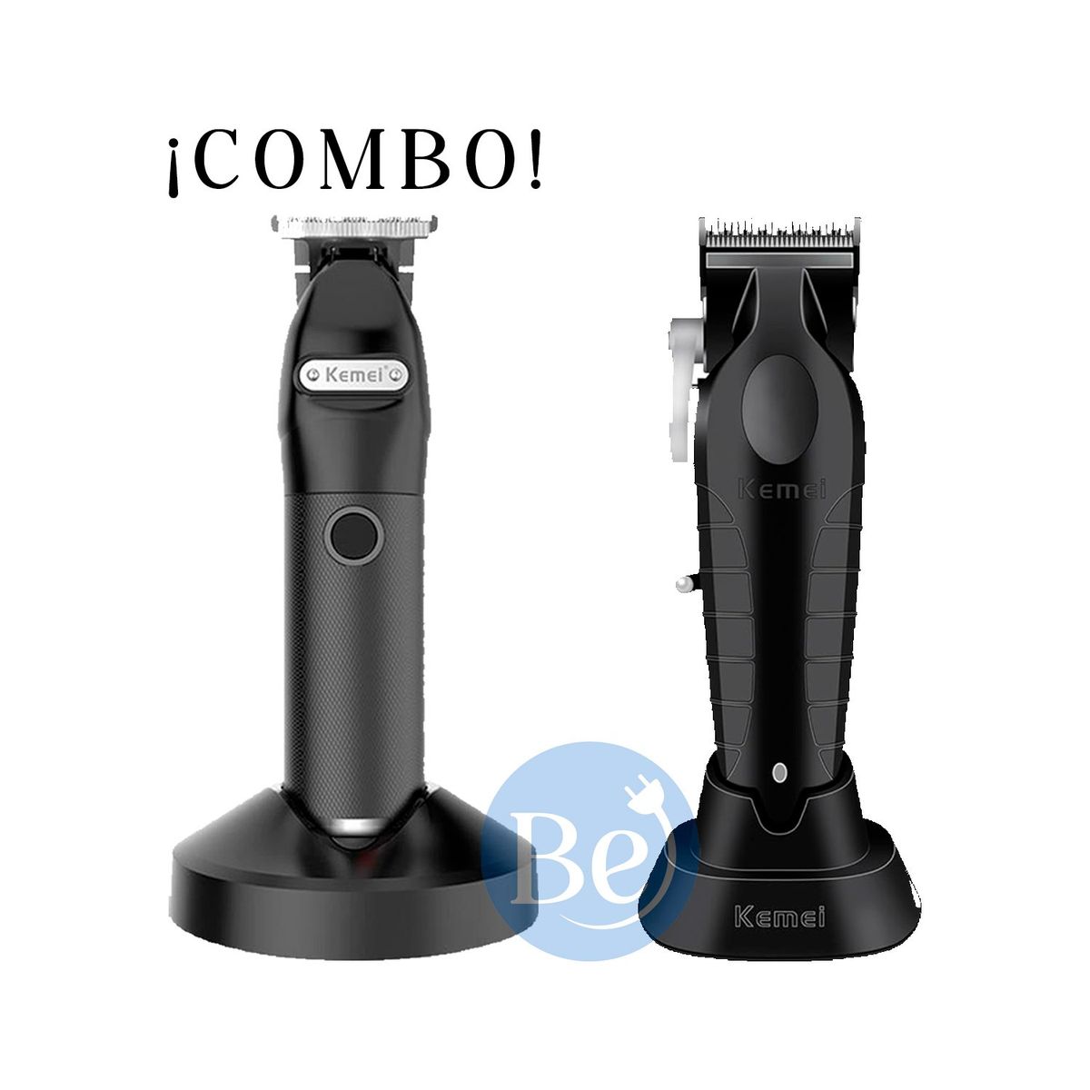 KEMEI - Combo Kemei Cortadora KM-2296 y Trimmer KM-1753