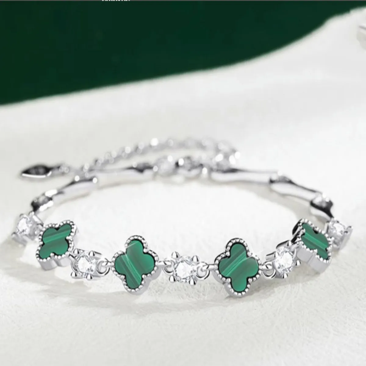 GENERICO - Pulsera Trébol de la Fortuna - Plata 925