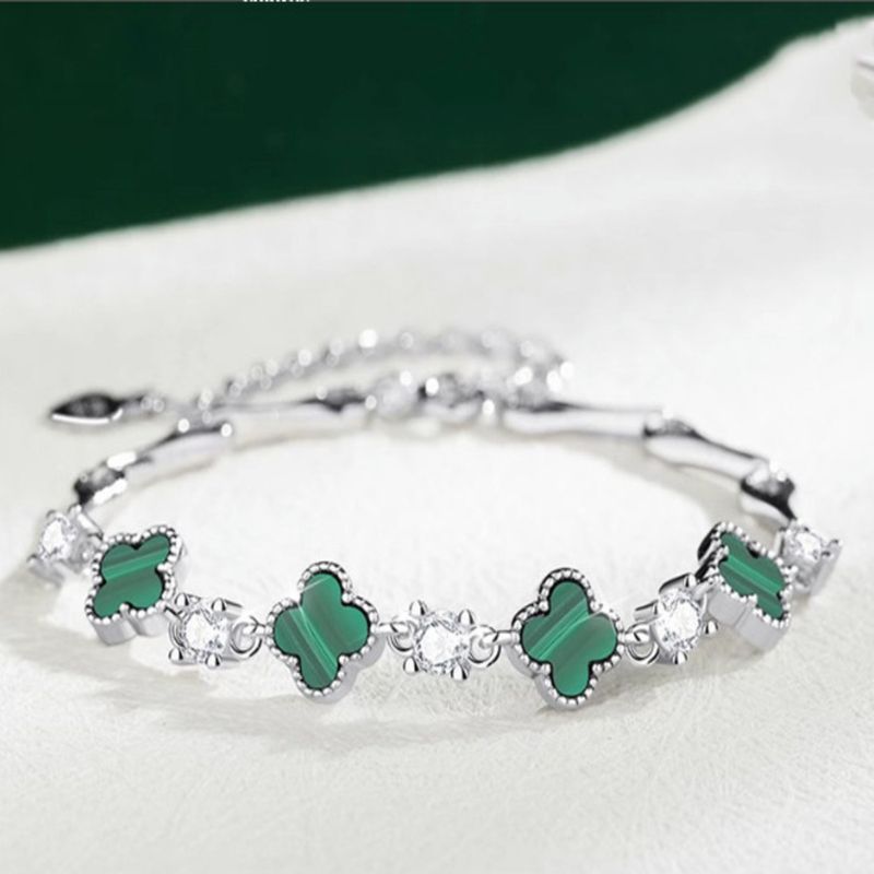 GENERICO - Pulsera Trébol de la Fortuna - Plata 925