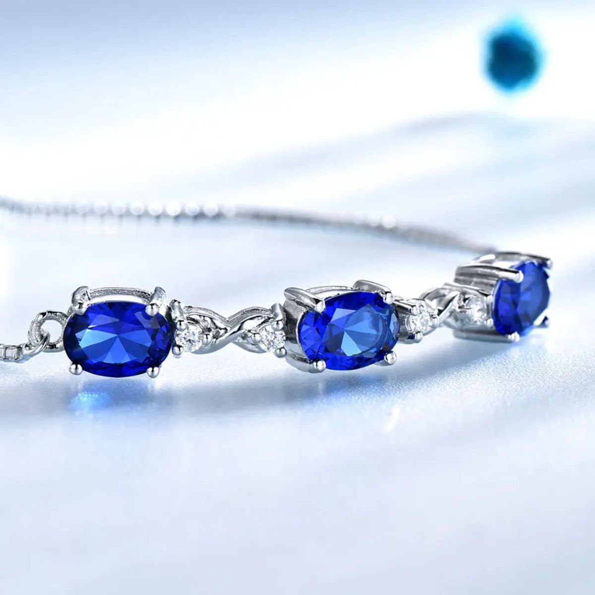 GENERICO - Pulsera Topazio con Brillo Celestial Infinite - Plata 925