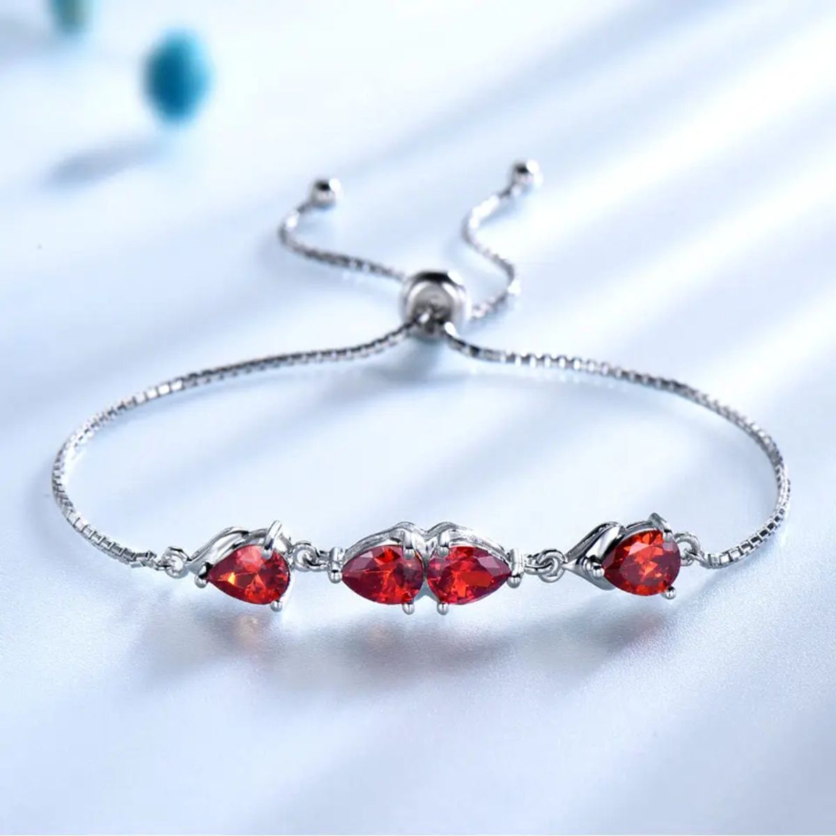 GENERICO - Pulsera  Elegante con Brillo Ardiente - Plata 925
