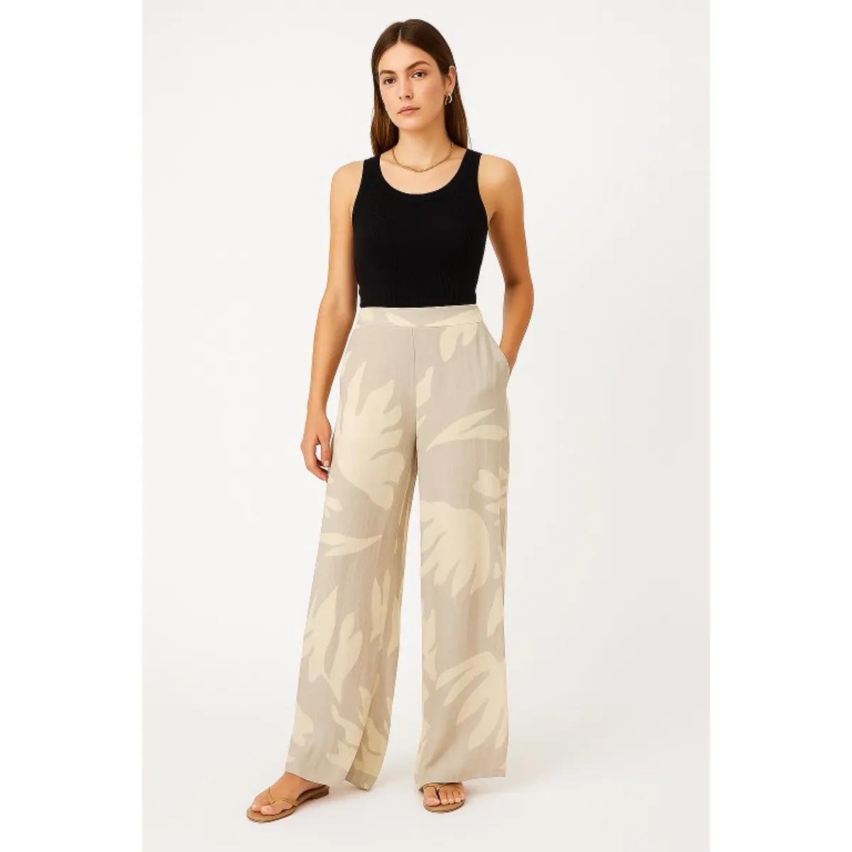 AMA OUTFITTERS - SET TAHITI VESTIDO Y PALAZO