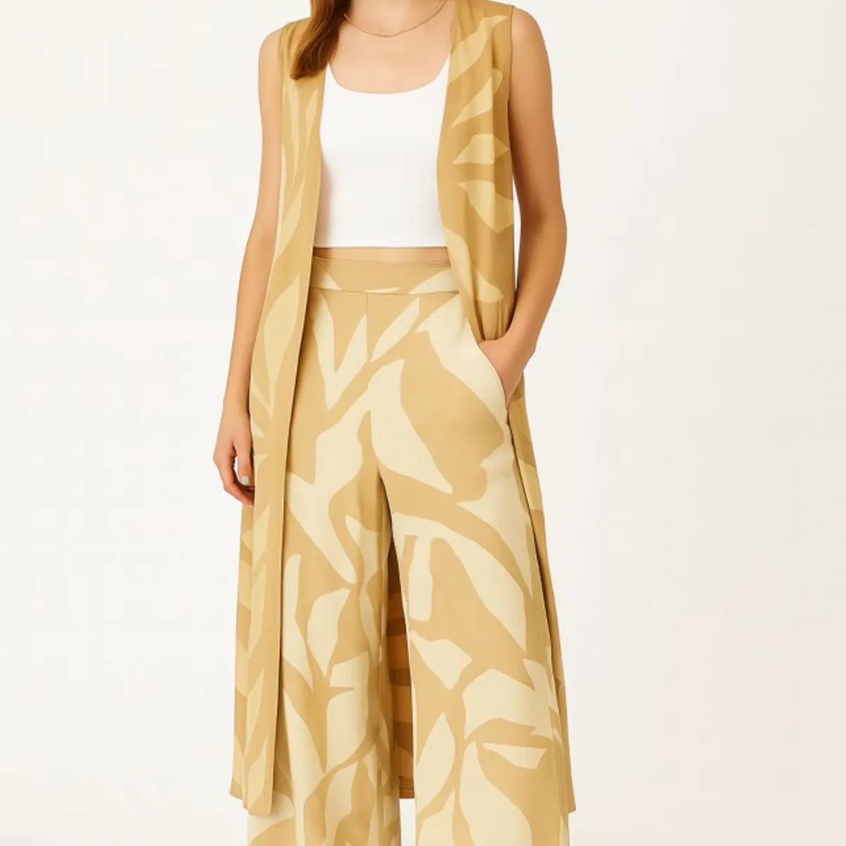 AMA OUTFITTERS - SET TAHITI VESTIDO Y PALAZO