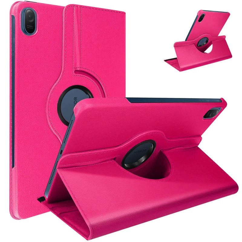 FUNDAANTIGOLPES - Funda Giratoria para Tablet Honor pad X9 11.5 Fucsia