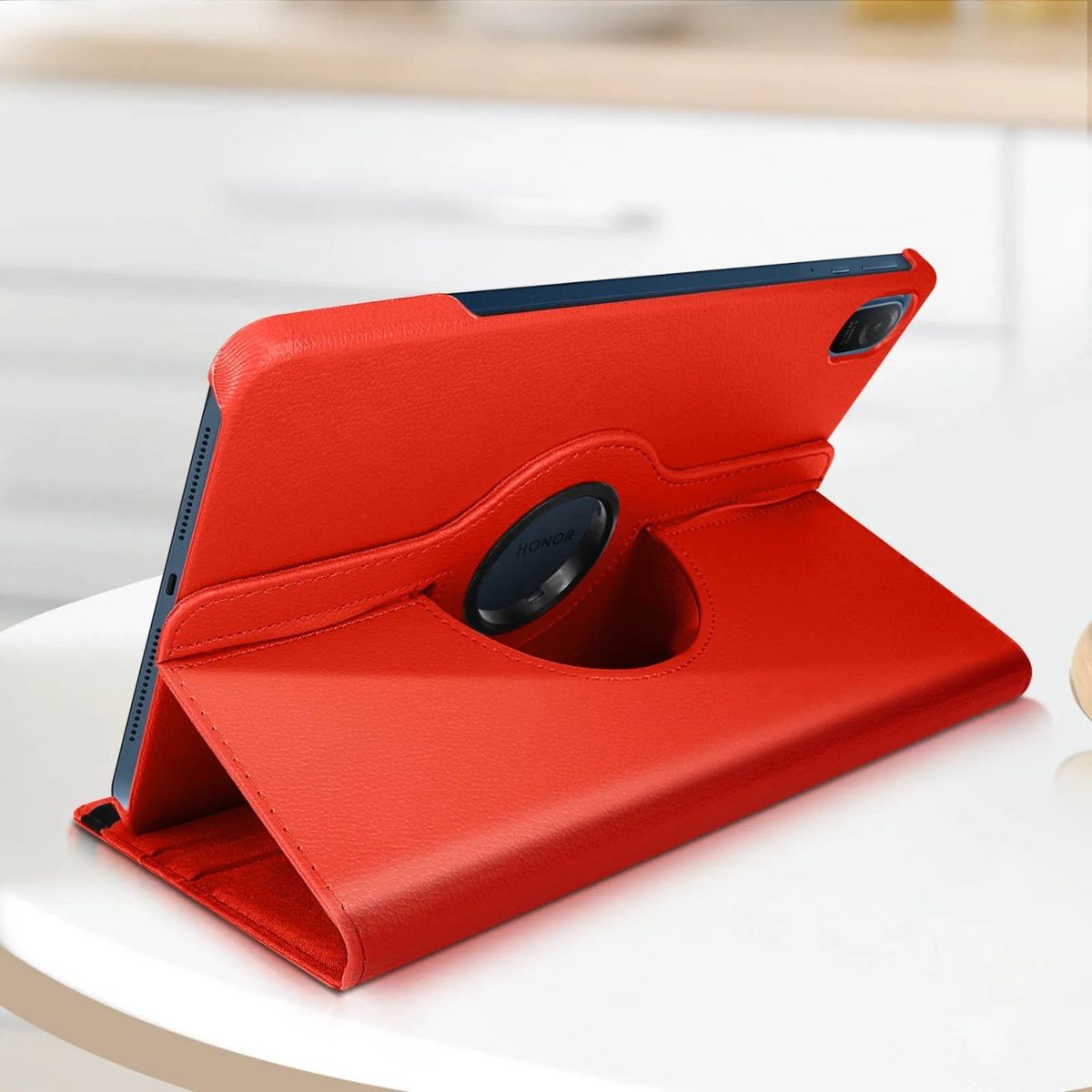 FUNDAANTIGOLPES - Funda Giratoria para Tablet Honor pad X9 11.5 Rojo