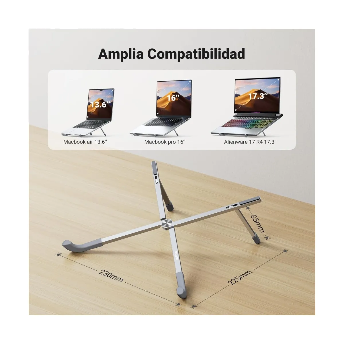 UGREEN - Soporte de Aluminio Ligero para Laptop 10 a 17.3pulg UGREEN