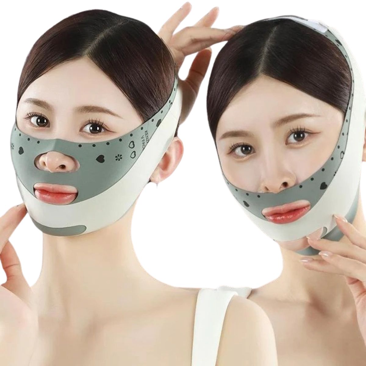 GENERICO - Faja Facial Mentonera Doble Ajuste Naso Labial