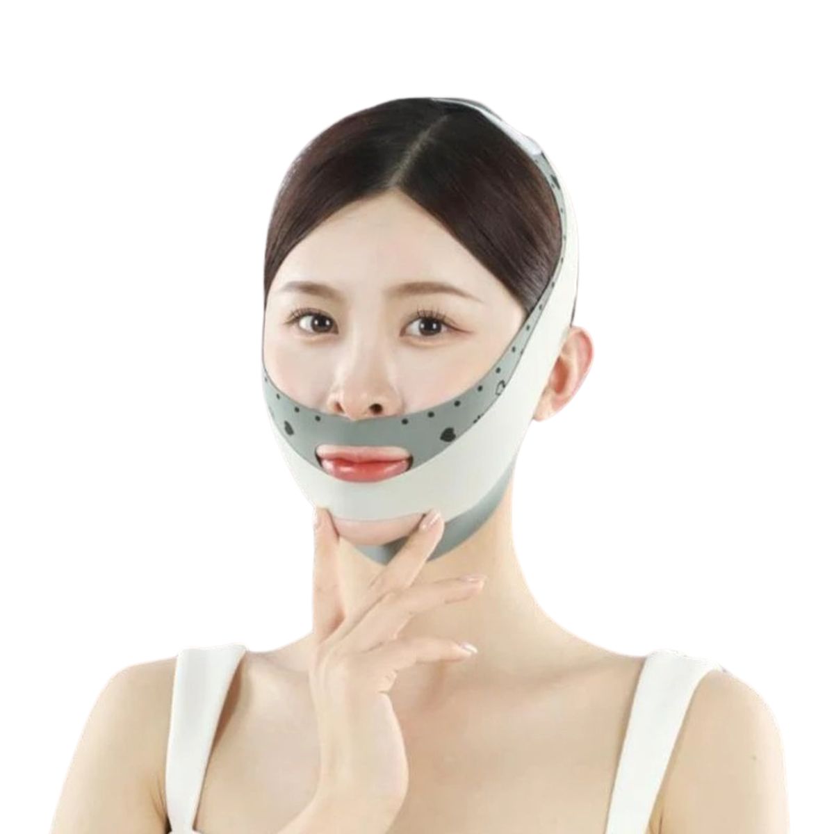 GENERICO - Faja Facial Mentonera Doble Ajuste Naso Labial