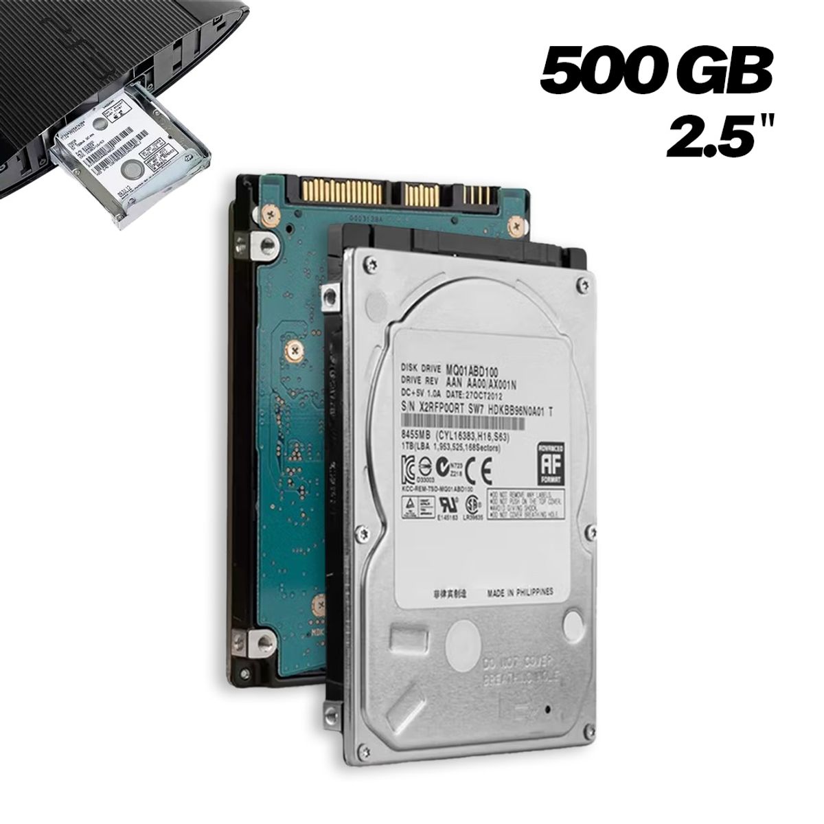 GENERICO - Disco Duro - SATA de 500GB - Reacondicionado