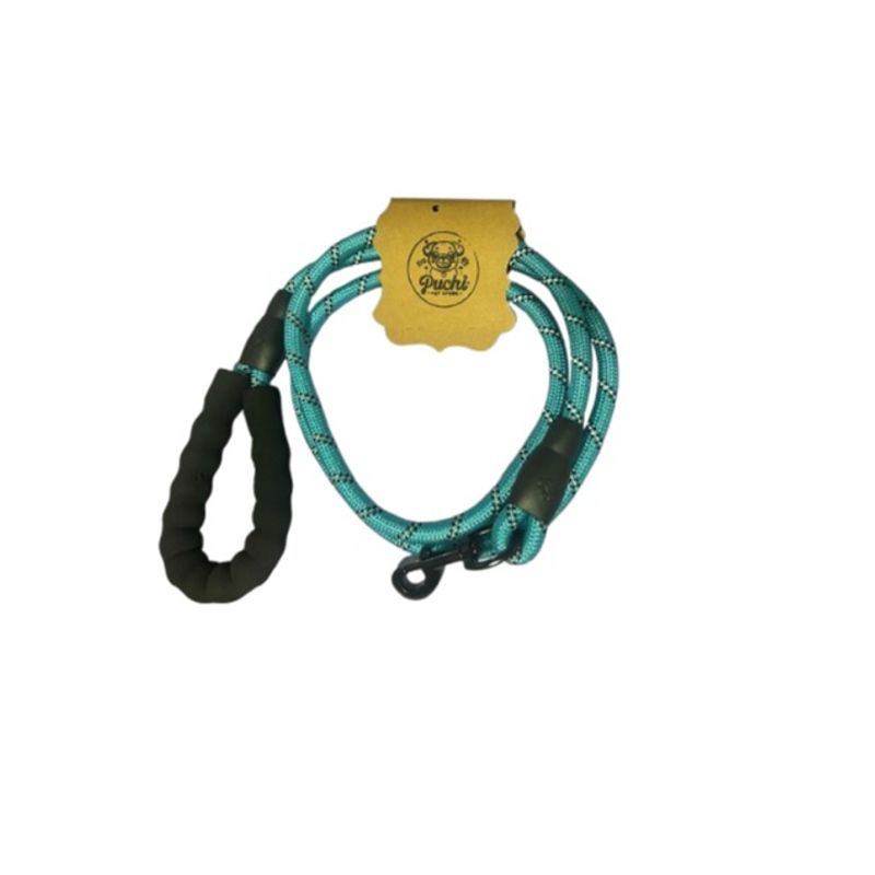 GENERICO - Correa Soga de Nylon Gruesa Cian Perro raza Grande de 180cm